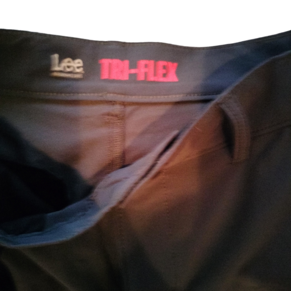 lee performance series size 30 men's tri-flex shorts dark grey 10" inseam nwt - Picture 3 of 7
